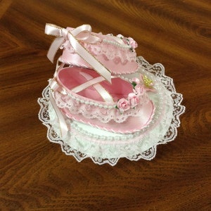 Ballerina Cake Topper Shoes/ Cute Cake Topper/ Baby Shower Pink and Gold / Centerpiece Shoes/ Cake Topper Shoes/ Favors. image 10