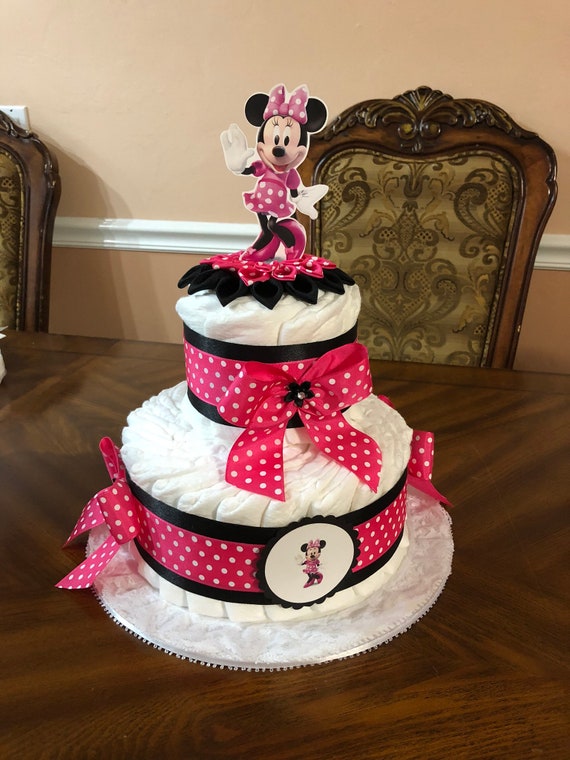 Minnie Mouse Diaper Cake/ Beautiful Two 