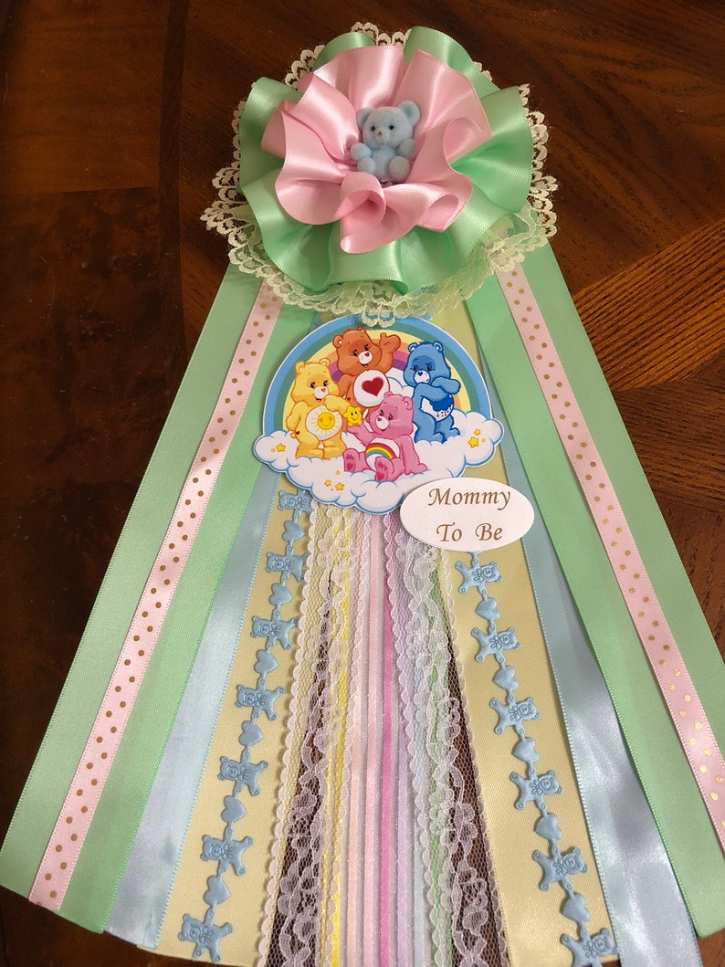 Care Bear Mommy To Be Corsage Care Bear Baby Shower Girl Etsy