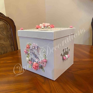 Belle boîte à cartes / Boîte à cartes maman et bébé éléphant /