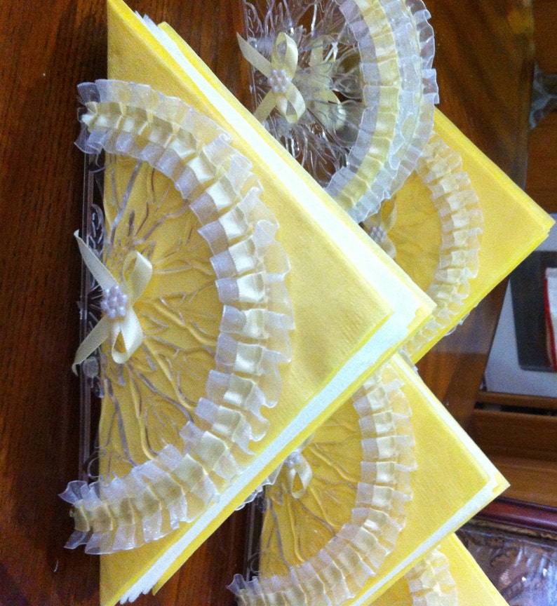 Plastic Party Napkin Holders / Elegant napkin base/ Napkin Etsy