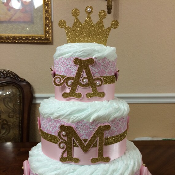crown diaper cake