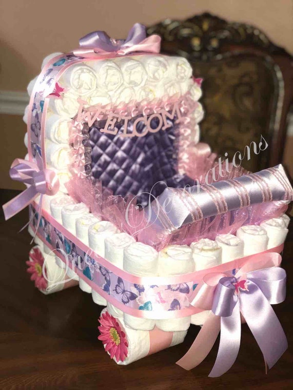 diaper stroller for baby shower