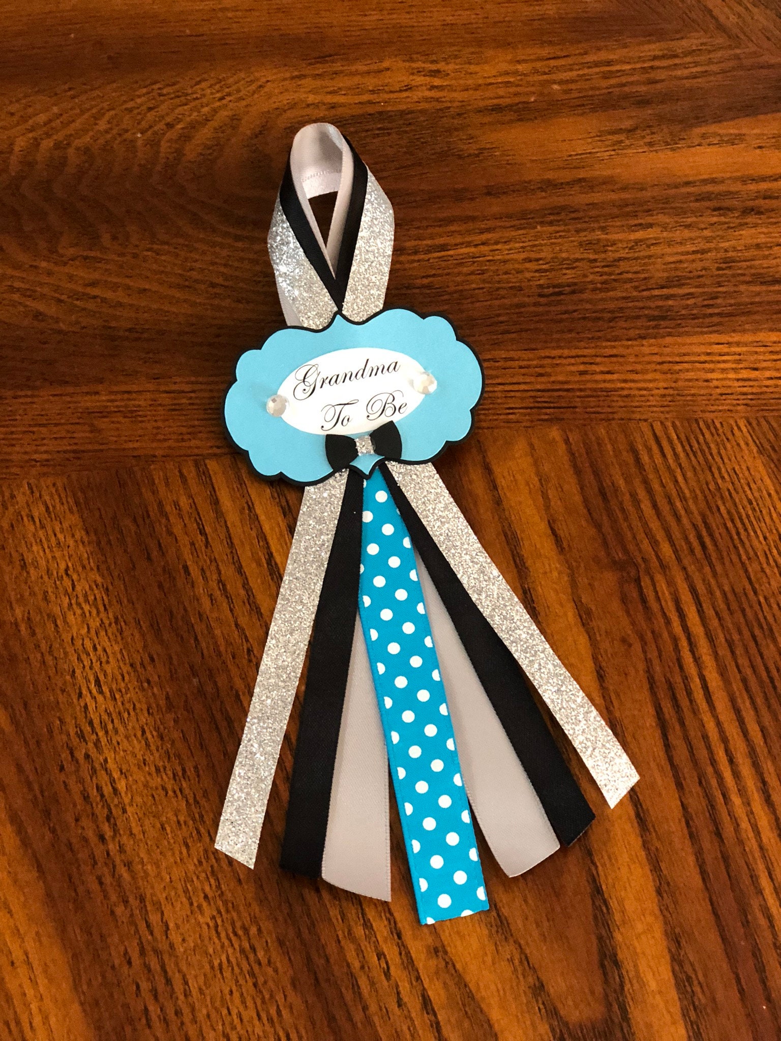 Turquoise and Silver Mommy To Be Corsage/ Mommy To Be Corsage/ | Etsy