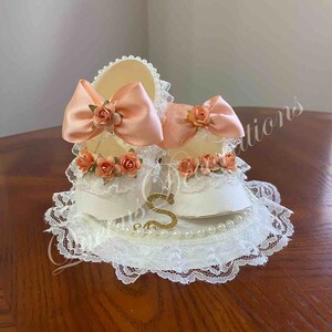 Shoe Cake Topper/rustic Cake Topper/baby Shower Favors/neutral - Etsy