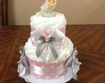 Stork Diaper Cake - Etsy