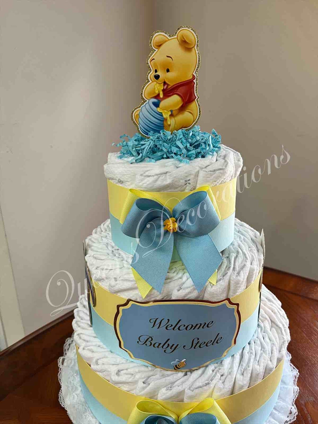 Winnie the Pooh Cake Decorations Ornaments Disney Winnie Bear Tigers Cake  Card Insertion Cake Toppers Baby Shower Party Supplies - AliExpress