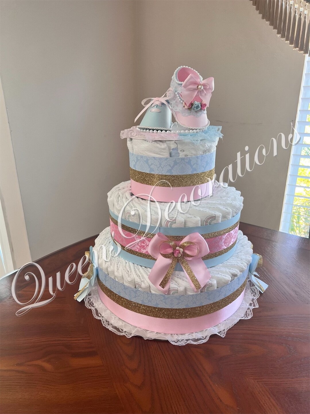 ALEGRE Boy Or Girl Cake Decoration, Pack Of 16 Gender Reveal Party