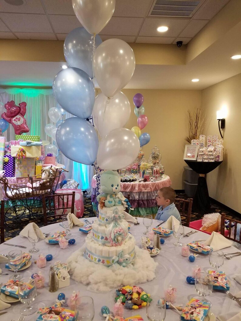 Care Bear Baby Shower/ Girl or Boy Diaper Cake/ Elegant Diaper Etsy