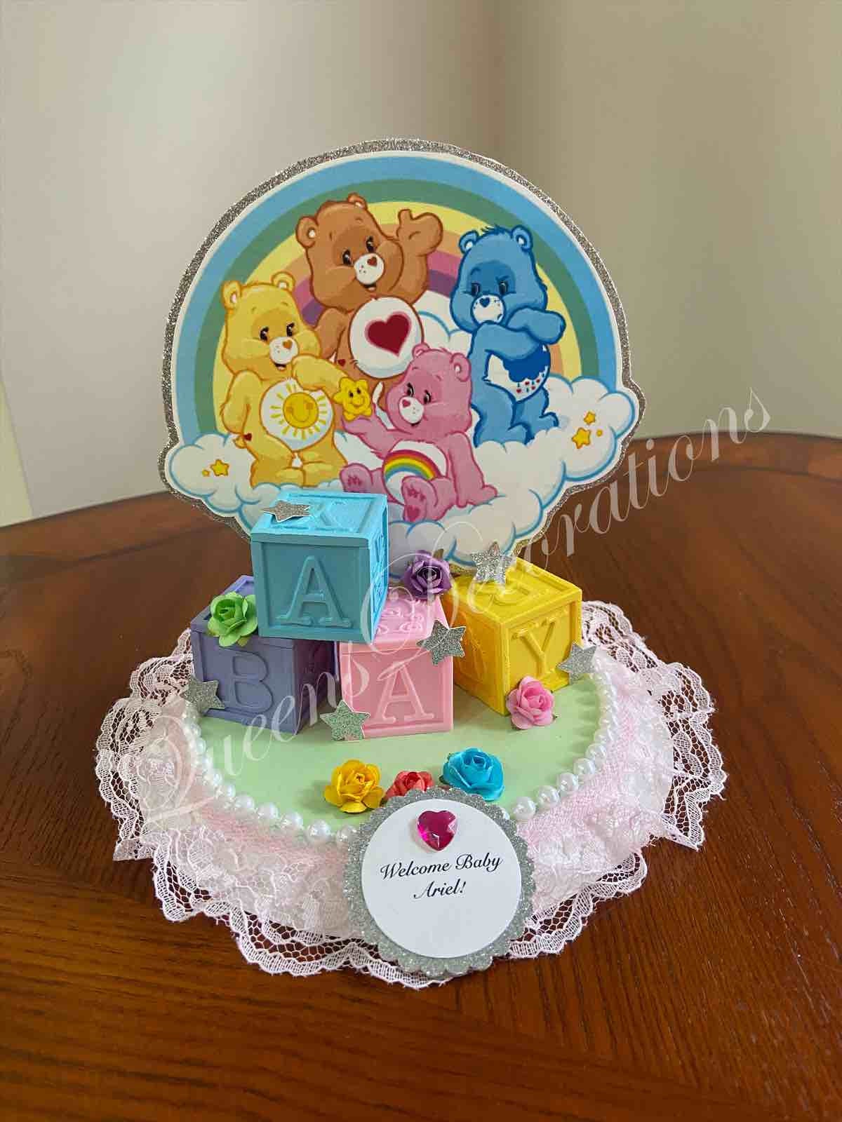 Care Bear Cake Topper/ Beautiful Cake Topper With Care Bears/ Etsy