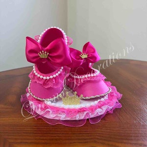 Cute Cake Topper Shoes/ Crown Baby Shower/ Unique Shoes/ - Etsy