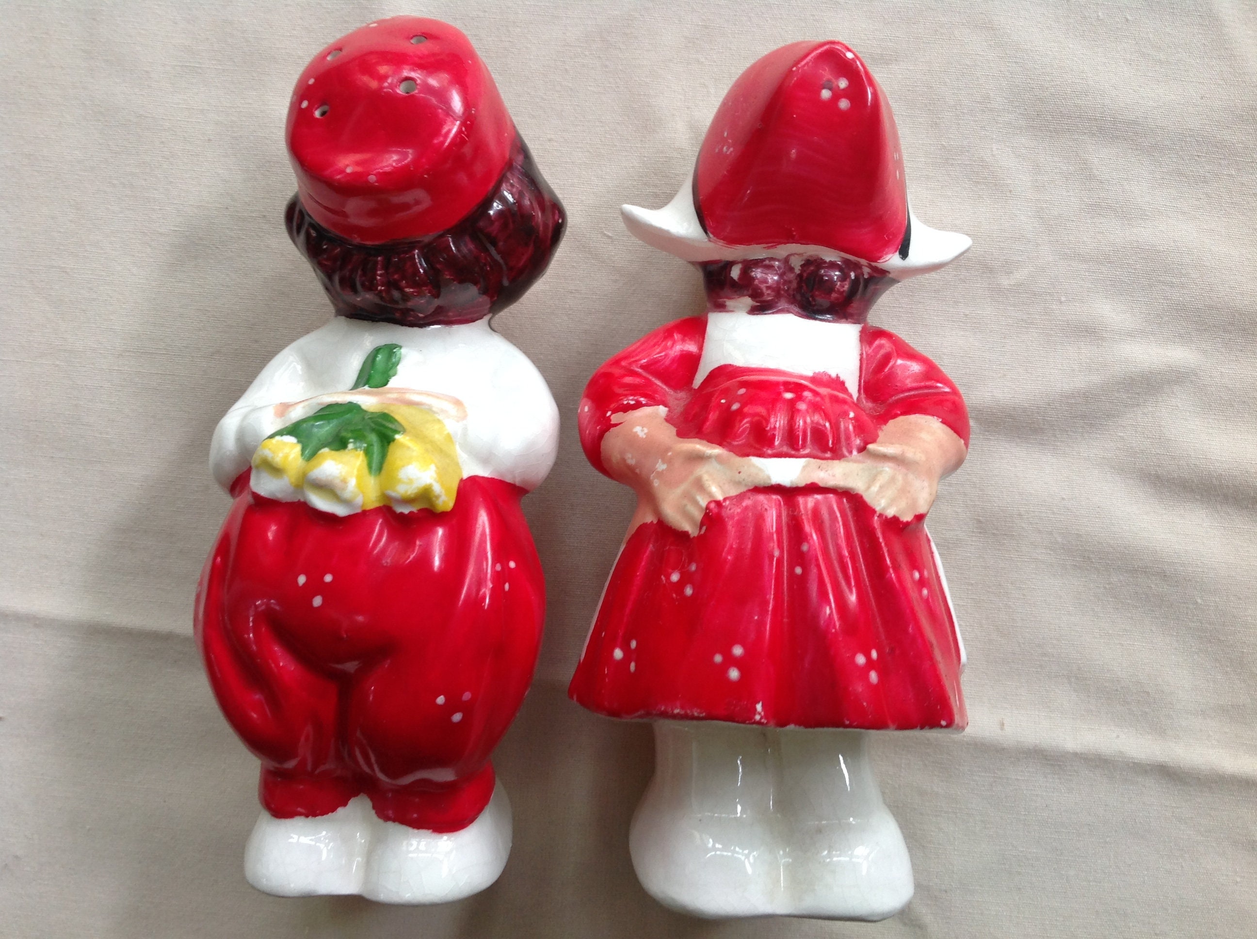 Large Kissing Dutch Couple Salt and Pepper Shakers Made in Etsy