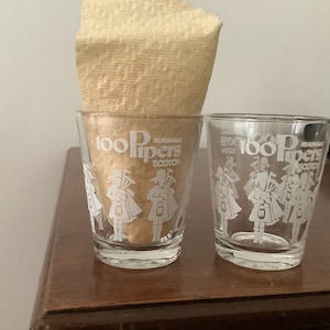 Seagrams Scotch Schnapsgläser 100 Pipers 2er Set