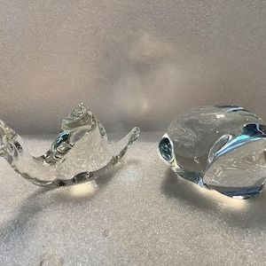 Vintage Hand Blown Art Glass Snail Escargot Figurine Paperweight