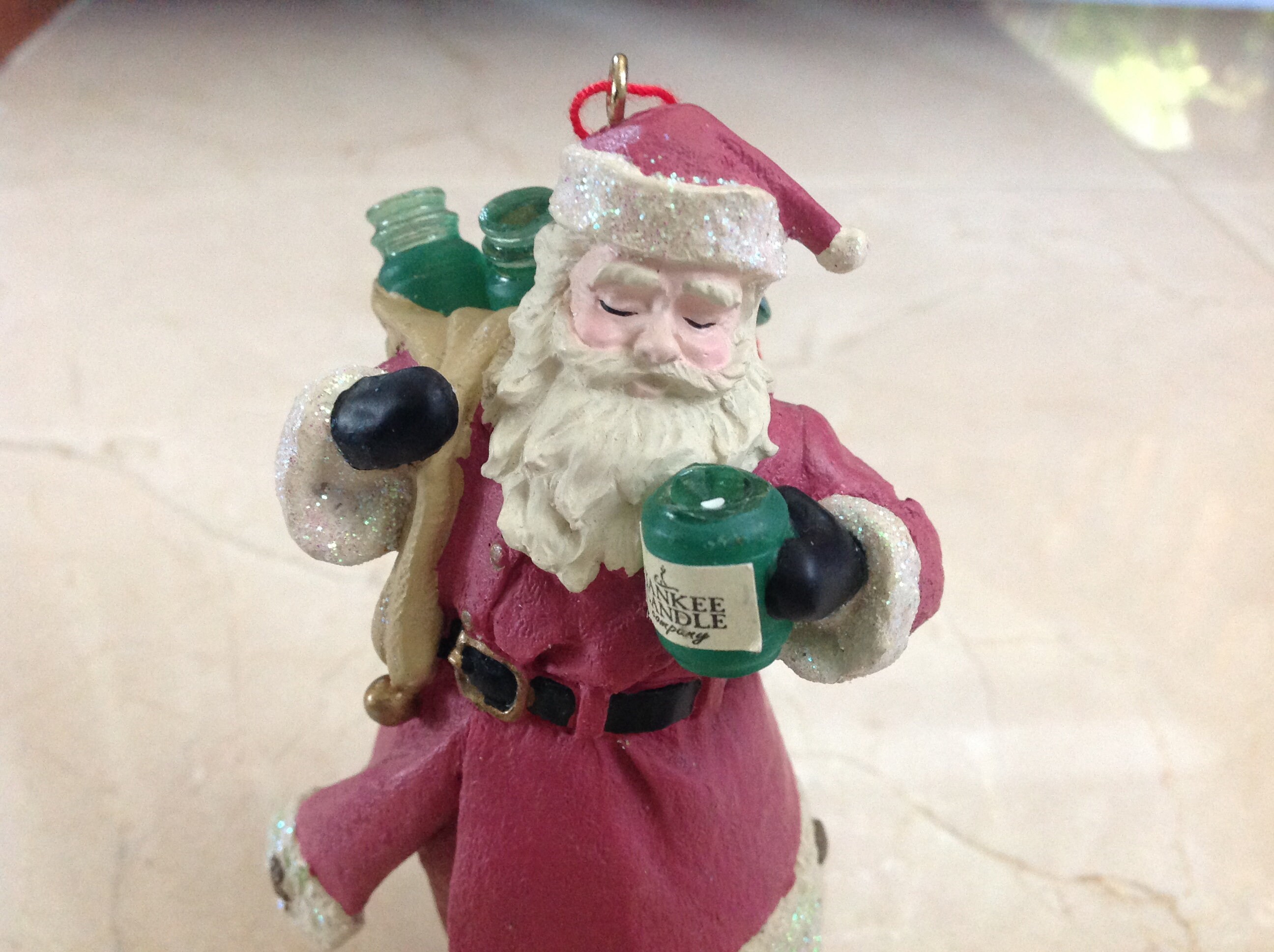 Yankee Candle Santa Claus Christmas Ornament Etsy