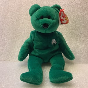 Ty Beanie Babies ERIN Green Shamrock Bear St Patricks