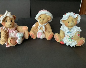Cherished Teddies Bear Figurine Phoebe, Amy and Jenna Bears