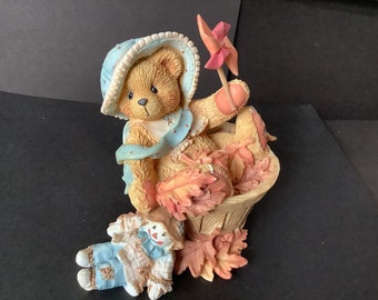 Enesco Cherished Teddies Bear Figurine - Pat Falling For You