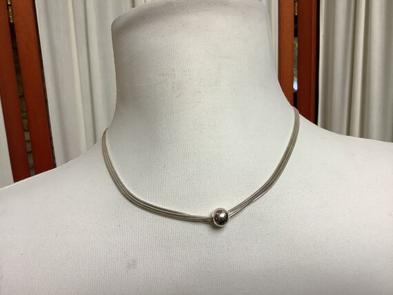 Silpada Sterling Silver Necklace 3 Strands with B… - image 3