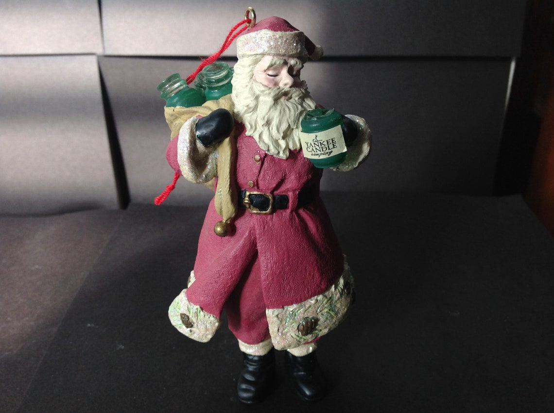 Yankee Candle Santa Claus Christmas Ornament | Etsy