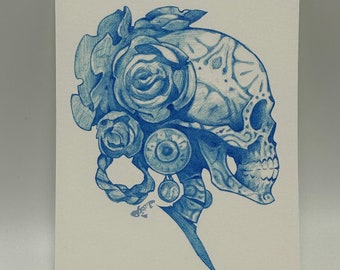 Day of the Dead Calavera art print 5x7 inches