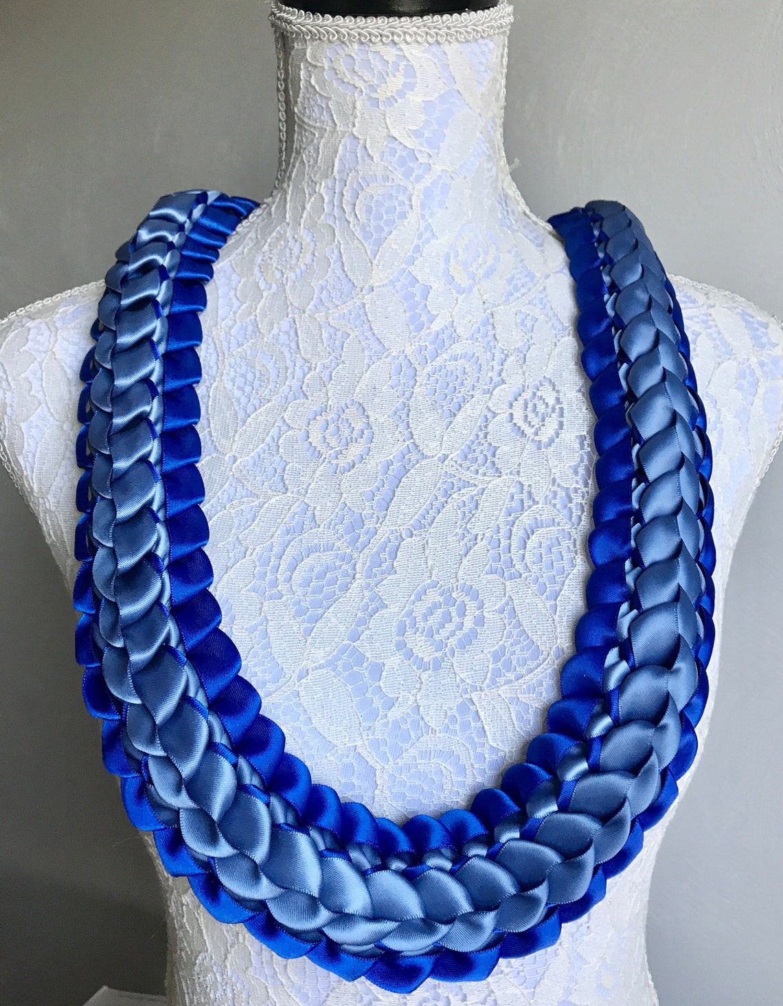 Graduation Lei Ribbon Lei Satin Ribbon Lei College Spirit Lei Etsy