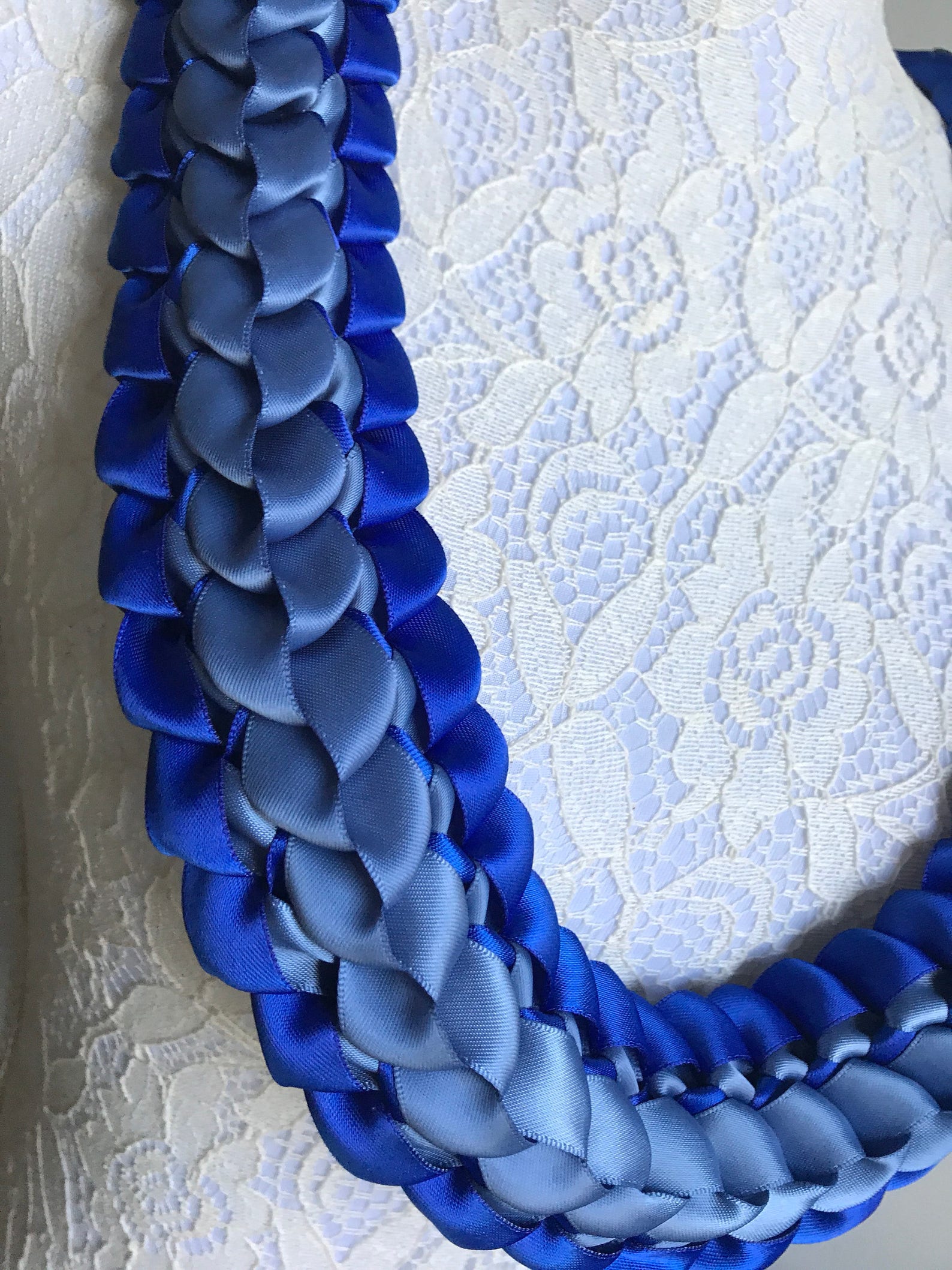 Graduation Lei Ribbon Lei Satin Ribbon Lei College Spirit Lei Etsy