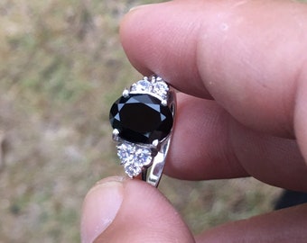 black sapphire ring womens black sapphire ring womens