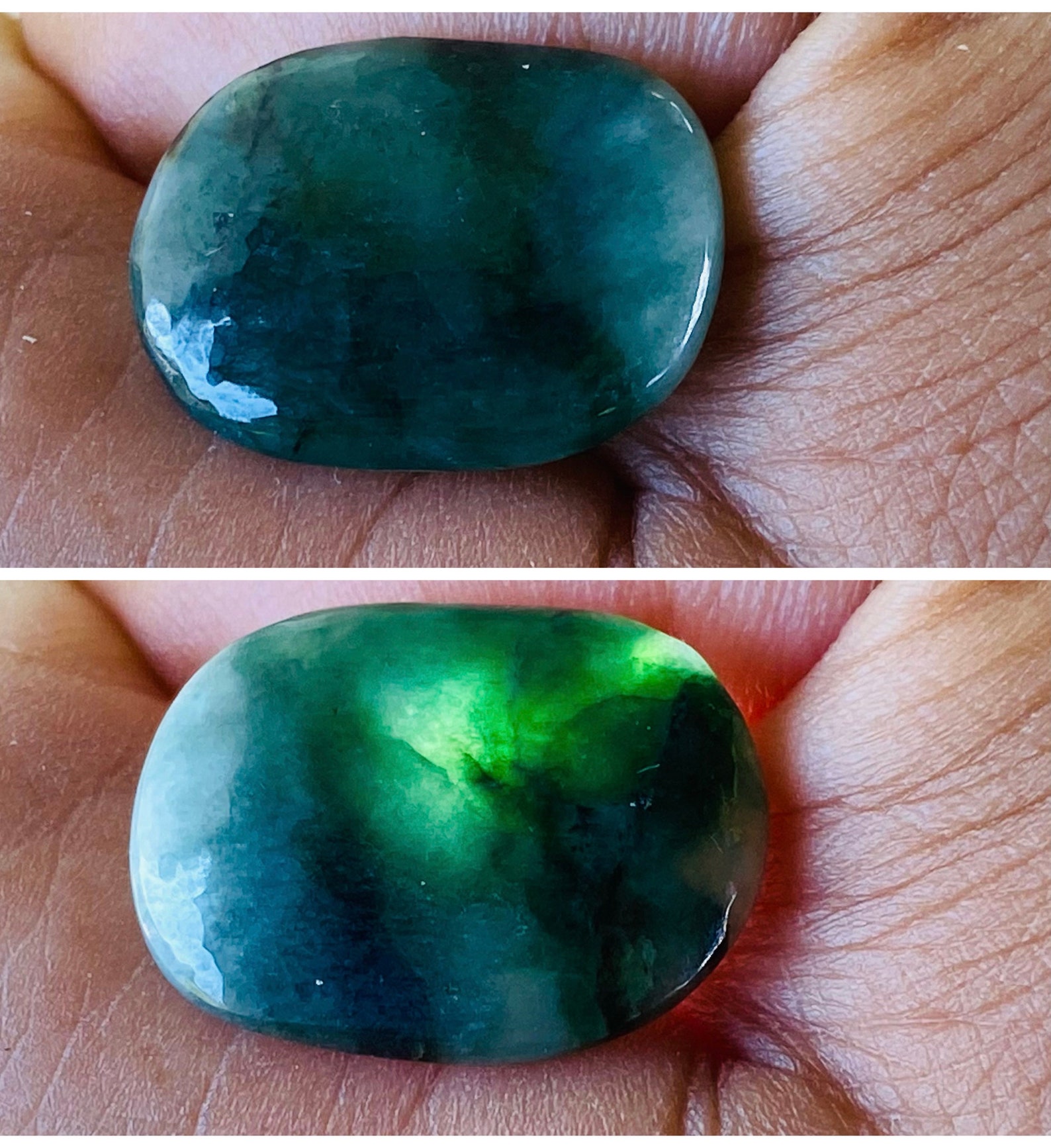 12.80 Carats Natural Green Jade Jadeite Translucent Burma | Etsy