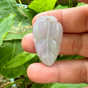 32.50 carats Type A Lavender Jade Burmese,Lavender  Carving  Jadeite Jade  Pendant