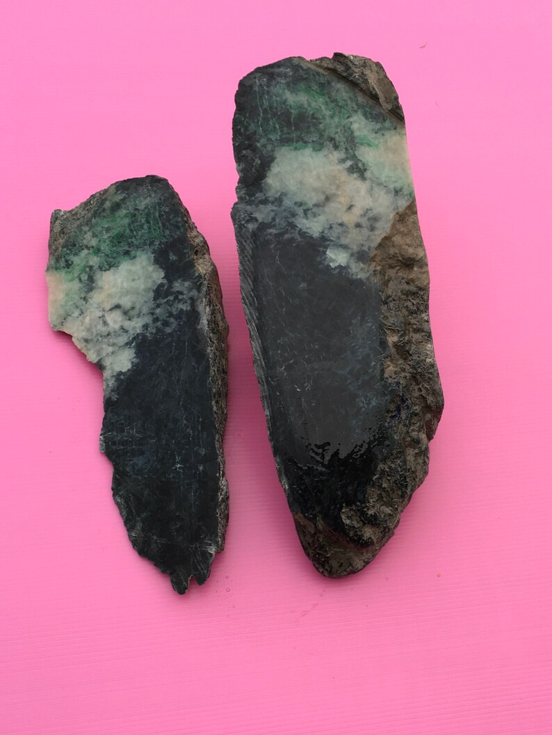 Natural Black Jade burmese Black Jadeite imperial Etsy