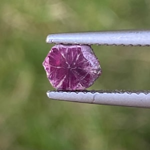 0.50 Carats Raw Ruby Trapiche Burmese (Untreated)