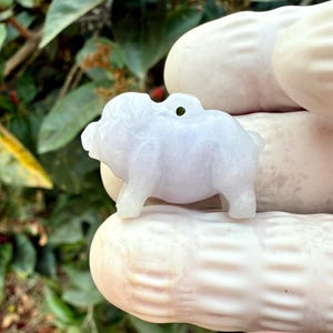 42.30 Carats Type A Lavender Grass Translucent Jade Burmese Vintage carving pendant,Lavender Jadeite Jade carved  Pendant
