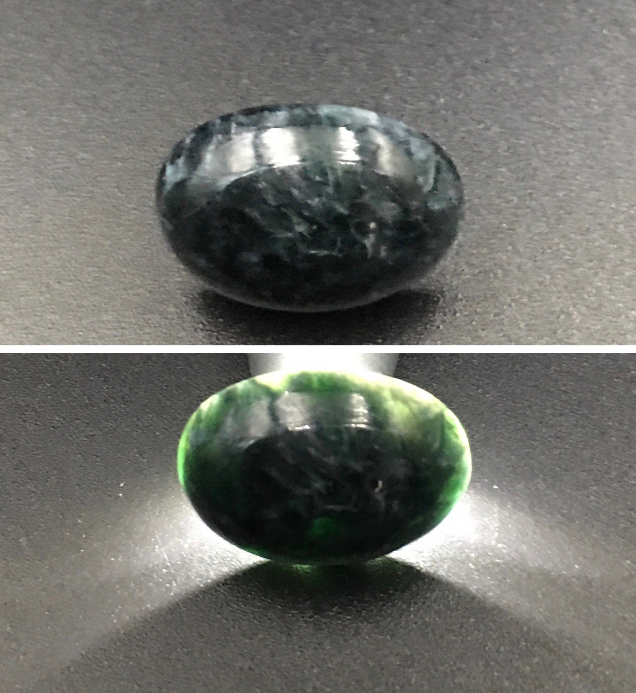 Natural Black Jadeite Jade Burmese 15.60 carats Etsy