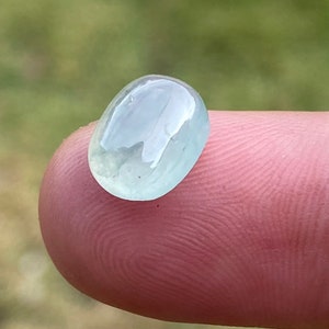4.50 Carats High Grade Natural Glass Species Icy Jadeite Jade Burmese,Icy Jadeite Jade (Untreated