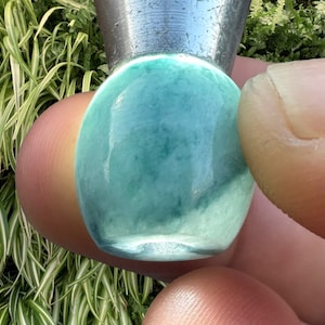 29.00 Carats Vert Jadéite Jade birman, Drop jade Birmanie