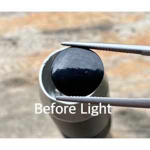 3.40 Carats Natural  Black Jade, Jadeite Burmese,Translucent Black Omphacite Jadeite Jade  (untreated )