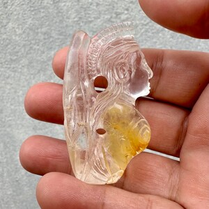209.50 Carats Natural Carving women Garden Quartz Burmese