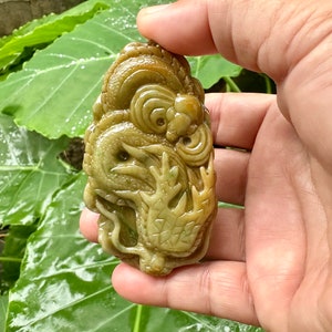 385.50 Carats Two Colors Yellow And Green Jade Burmese,Jadeite Jade (Untreated) Stone Pendant