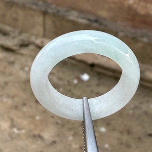 Burma Light Lavender Icy Jadeite Jade Translucent  (untreated ) Size 7.5 US