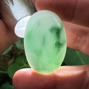 73.10 Carats Burma Green Jadeite Jade Translucent  (untreated ) Cabochon