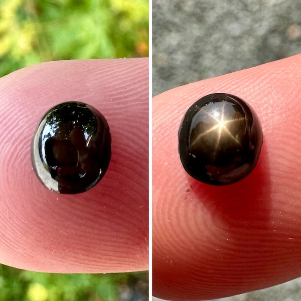 1.40 Carats Natural Black Star Sapphire (untreated)