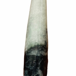 Natural Ice Black Jade, Jadeite Burmese, Ice Jade  (untreated ) 116.50 carats Handmade Cut Gemstone