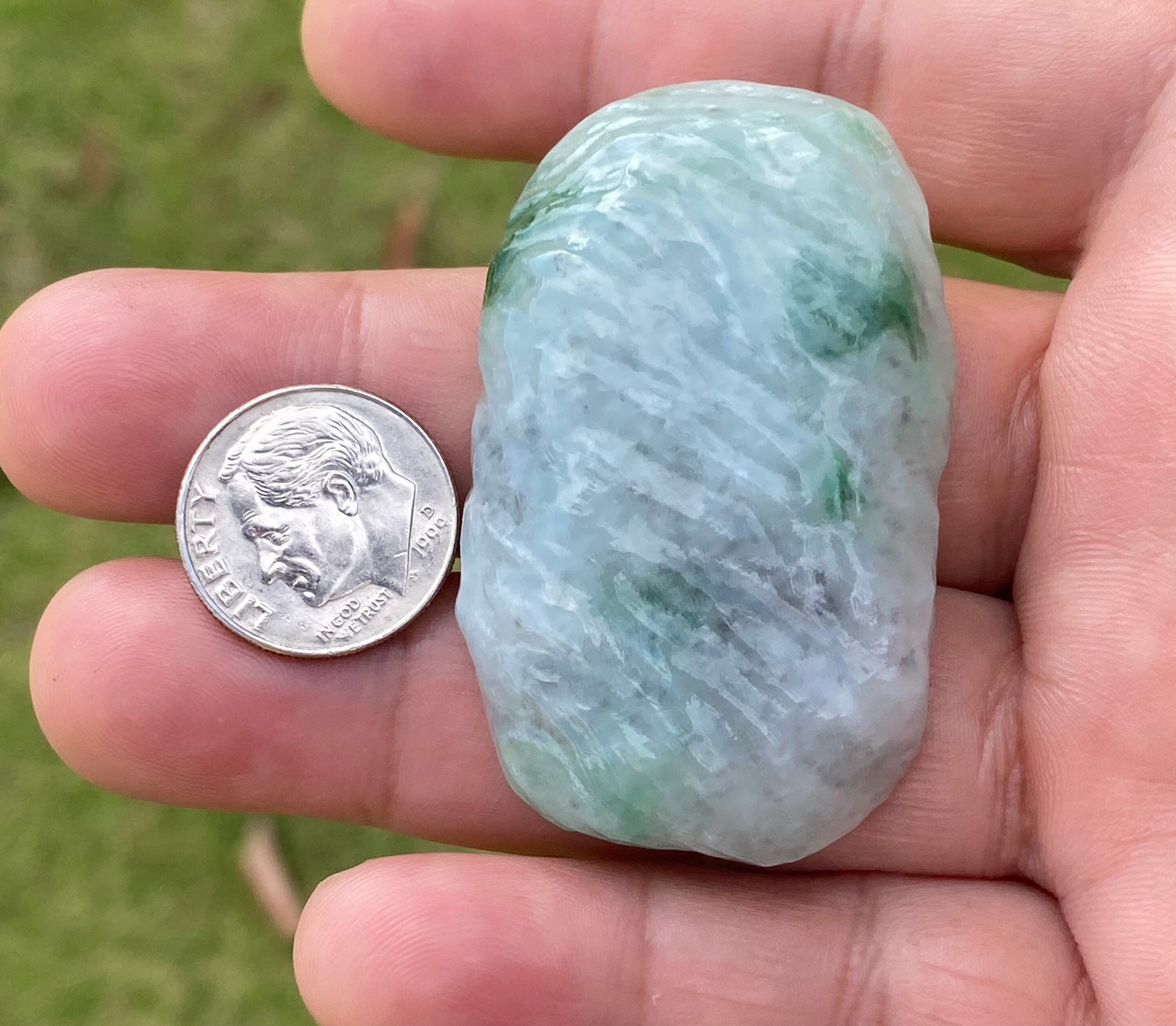 170.50 Carats Natural Green Jade Jadeite Rough Translucent Etsy