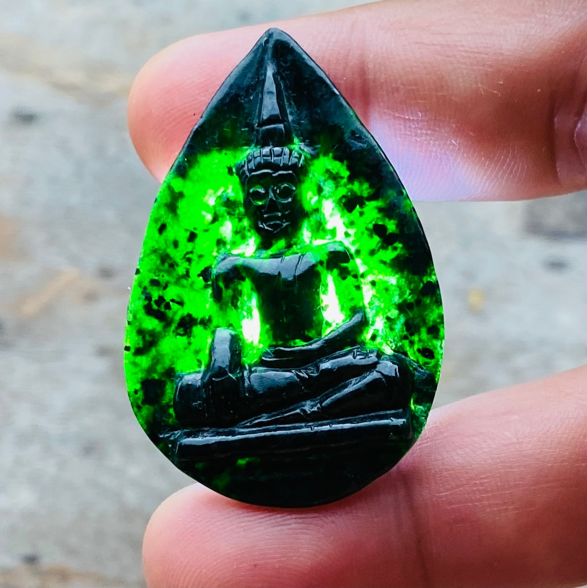 25.25 Carats Black Jadeite JadeImperial Translucent Black Etsy