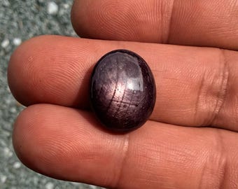 18.45カラット 天然ビルマ産スタールビー オーバルカボション：ビルマ産ルースジェムストーン