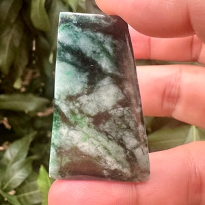 87.50 Carats Natural slab Green Apple Jade Burmese (Untreated) ,Green Jadeite Jade Translucent Burma