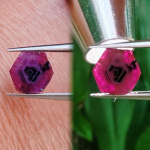 1.20 Carats  Natural Ruby Hexagon Burmese Mong shu (Untreated)