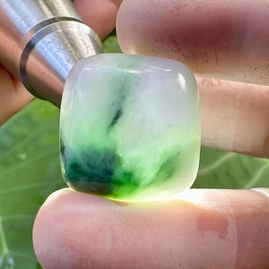 59.50 Carats Two Color Lavender And Green Burmese (Untreated) ,Jadeite Jade Translucent Burns