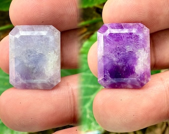 22x12.3 mm ハックマナイト宝石：希少なUVカラーチェンジソーダライト